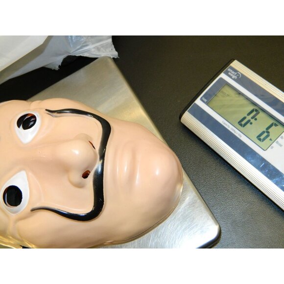 Salvador Dali Style Plastic Face Masks Costume Cosplay Money Heist Set Of 4 - Picture 10 of 10